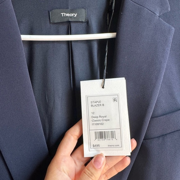 NWT Theory Stable Blazer NWT Quiet Luxury Capsule Wardrobe Power Suit Jacket 12 - Picture 4 of 6